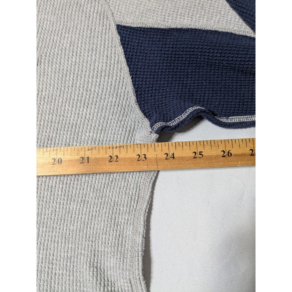 VTG POLO JEANS CO RALPH LAUREN Military Surplus Gray Thermal Shirt - Men 2XL - Picture 9 of 16